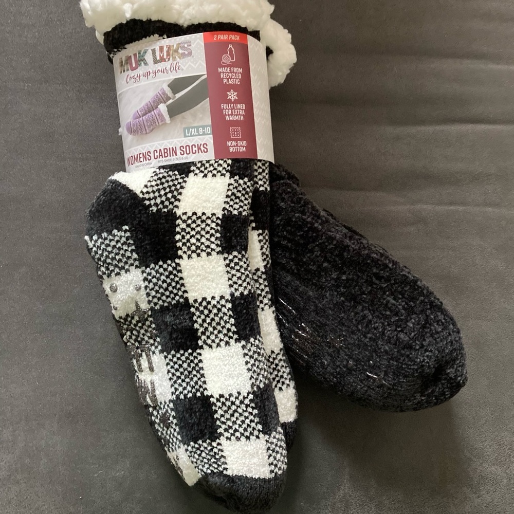 Muk Luks Women’s Cabin Socks - Set of 2
